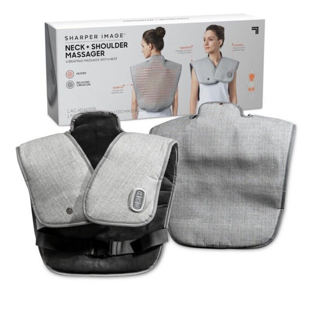 Brand New SHARPER IMAGE Heated Neck & Shoulder Massager
